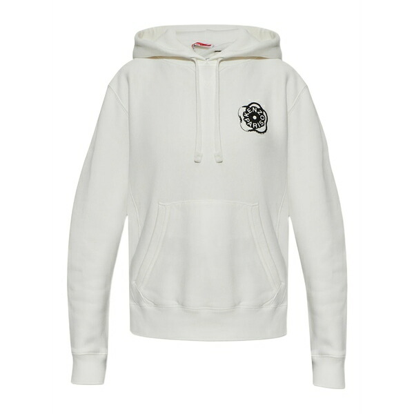 ケンゾー レディース パーカー・スウェットシャツ アウター Logo hoodie White
