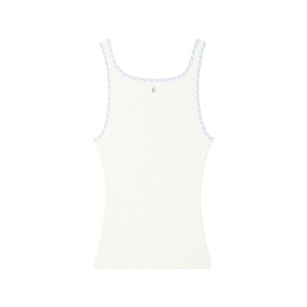 砂子ロ レディース カットソー トップス Ribbed top Neutrals