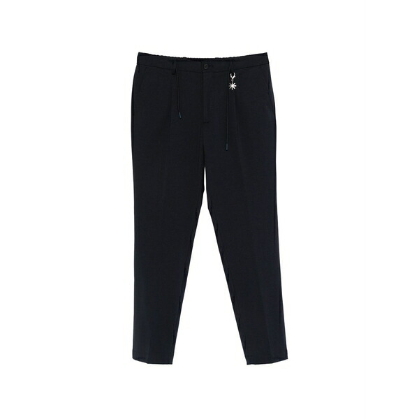 マニュエル リッツ メンズ カジュアルパンツ ボトムス Charm-detail drawstring trousers Blue|asty