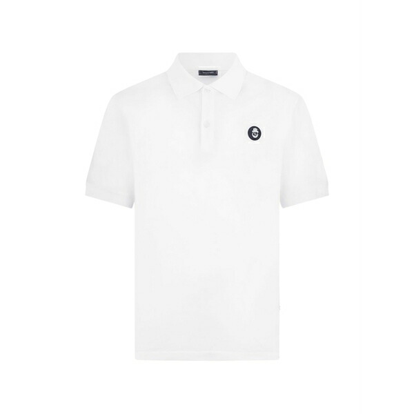 ビリオネア メンズ スポーツシャツ トップス Logo-patch polo shirt White