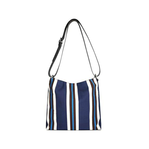 ドリス・ヴァン・ノッテン メンズ ショルダーバッグ 御徒面子 Striped messenger bag Blue