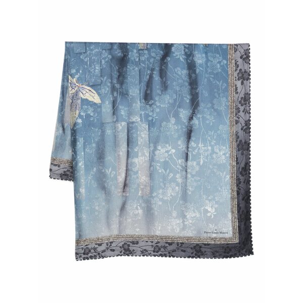 ピエール=ルイ・マシア メンズ マフラー・ストール・スカーフ アクセサリー Cialda floral-print scarf Blue|asty