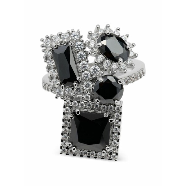マルタンマルジェラ メンズ 輪っか 付属物 Zirconia-embellished cluster rings Silver