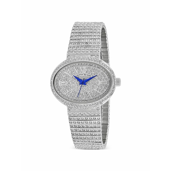 クリスチャンバンサント レディース ウォッチ 佩び物 30粍 embellished watch Silver