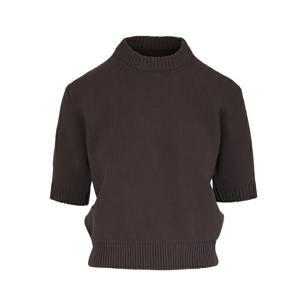紙凧 レディース 編み物\u0026スウェーター アウター Davin short-sleeve top Brown