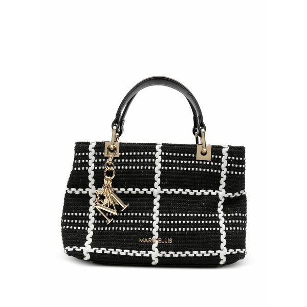 マークエリス レディース ショルダーバッグ 御徒面子 Krissy check-pattern shoulder bag Black