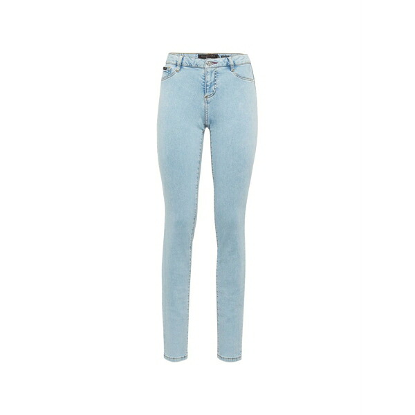 フィリッププレイン レディース デニムパンツ ボトムス Logo-plaque jeans Blue｜asty