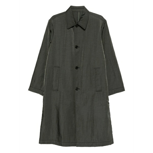 シックススリーナインセブン レディース 厚地の外套 アウター Mac single-breasted coat Grey