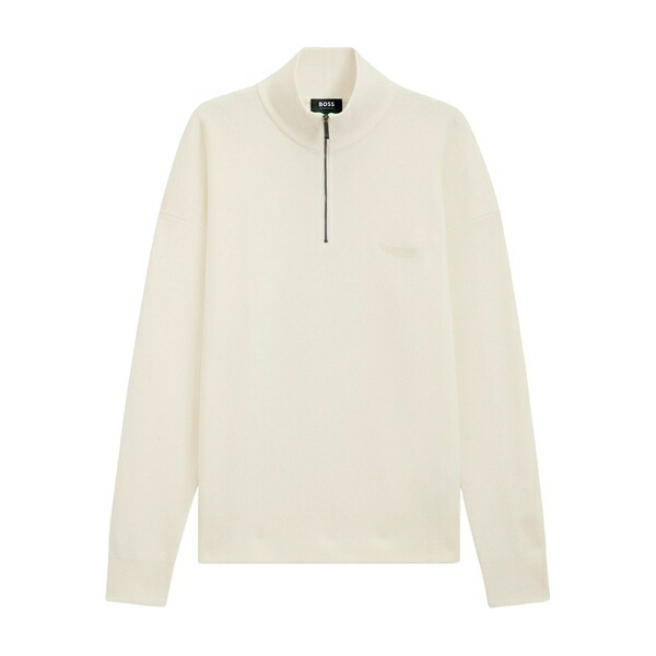 雇い主 メンズ 編み物\u0026ティーシャツ アウター Zip-neck sweater Neutrals