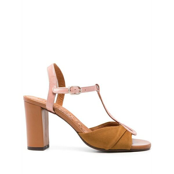 チエミハラ レディース サンダル シューズ Biagio t-赤ちょうちん pleated sandals Brown