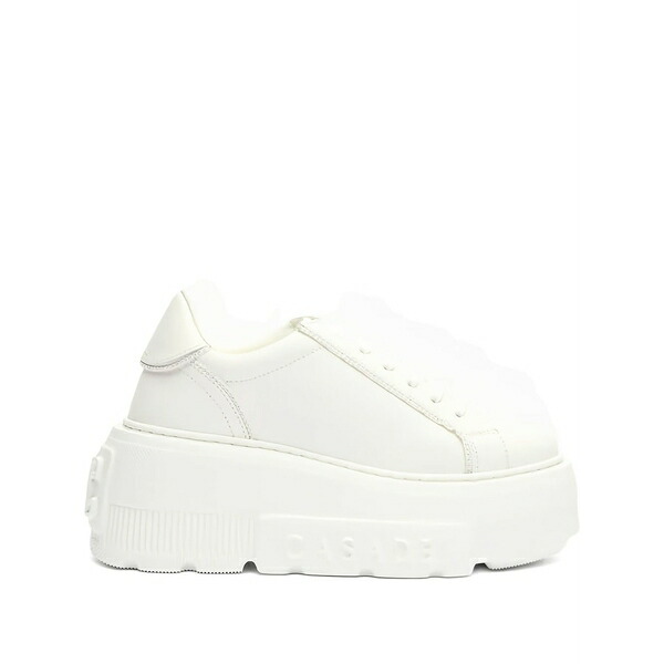 カサディ レディース スニーカー シューズ Nexus platform leather sneakers White