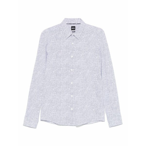 雇い主 メンズ ティーシャツ トップス Geometric-print shirt White