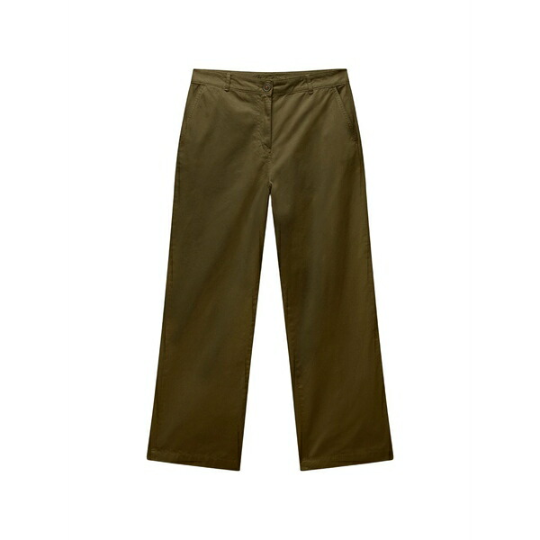 ナパピリ レディース 心地好いズボン下 ボトムス Patch-pocket trousers Green