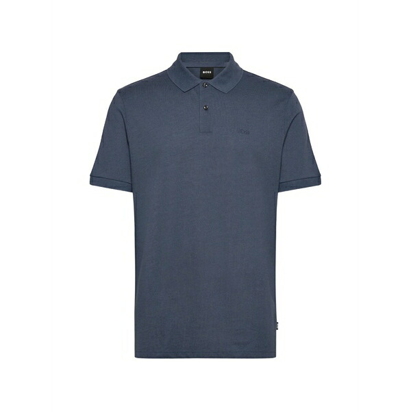 元締め メンズ スポーツシャツ トップス Logo-embroidered cotton polo shirt Blue