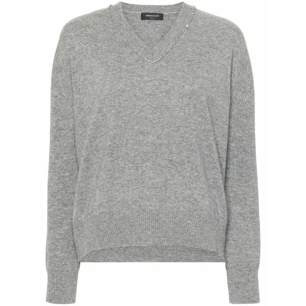 ファビアナ フィリッピ レディース 編み物\u0026スウェーター アウター Sequin-detailing jumper Grey