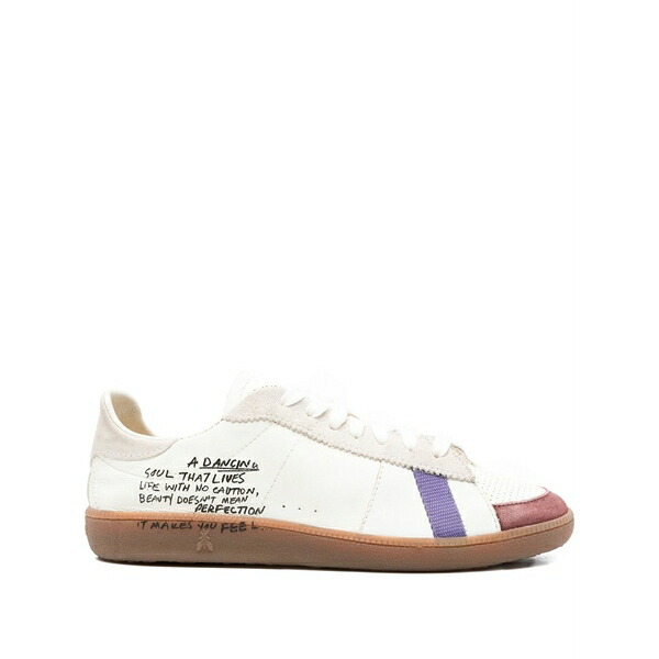 パトリツィア ペペ レディース スニーカー シューズ Leather panelled sneakers White