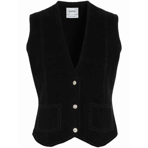バリー レディース 上衣＆上衣 アウター Suede-effect sleeveless jacket Black