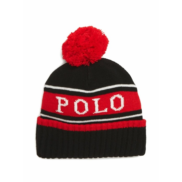 ラルフローレン メンズ 帽子 アクセサリー 1992 beanie hat Black｜asty