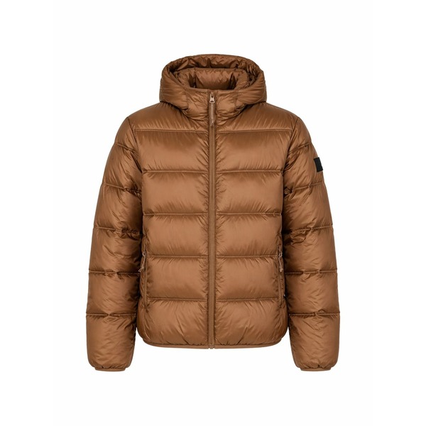 トミーヒルフィガー メンズ 上衣＆上衣 アウター Quilted padded jacket Brown