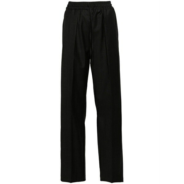 イザ呼びりん マラン レディース 心地好いズボン下 ボトムス Liska plaid wool trousers Grey