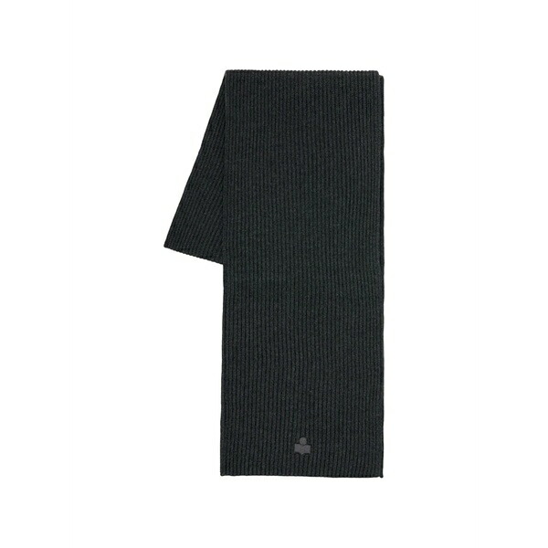 イザ呼びりん マラン レディース 消音装置・袈裟・えり巻き 添え物 Logo-patch scarf Grey