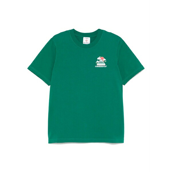 カサブランカ メンズ プルオーバー トップス Montagne ondul￡e t-shirt Green