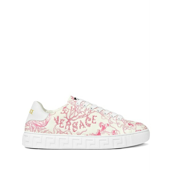 ヴェルサーチ レディース スニーカー シューズ Underwater barocco greca sneakers White