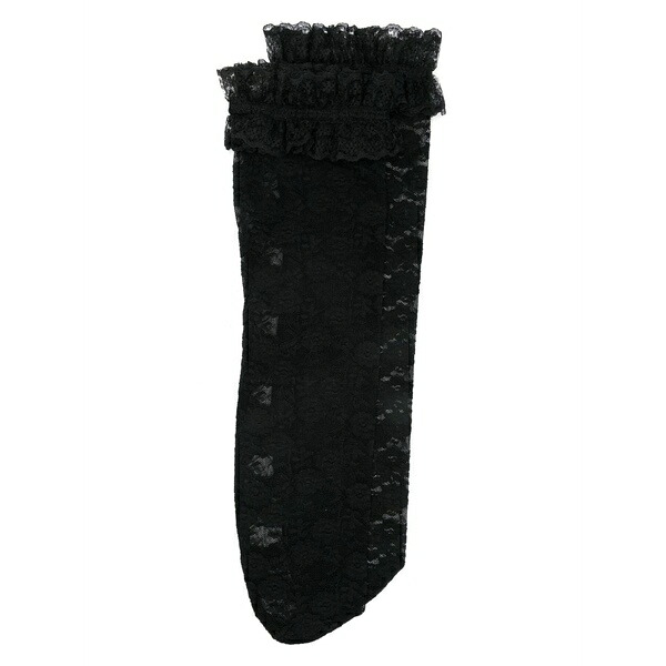 セルフ・ポートレイト レディース ソックス アンダー御召しもの Floral-lace socks  Black