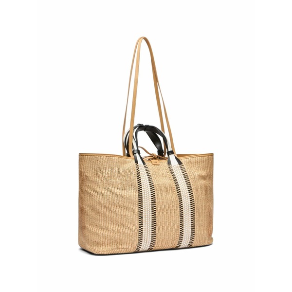カサディ レディース トートバッグ バッグ Amalfi woven shoulder bag Neutrals｜asty