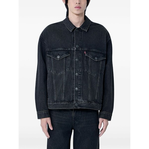 リーバイス メンズ ジャケット＆ブルゾン アウター X jordan denim jacket Black｜asty
