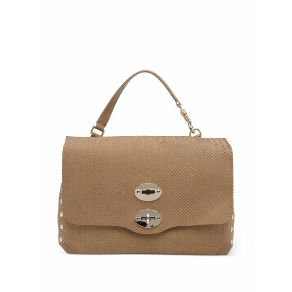 ザネラート レディース ショルダーバッグ 御徒面子 Amoretto postina turn-lock shoulder bag Neutrals