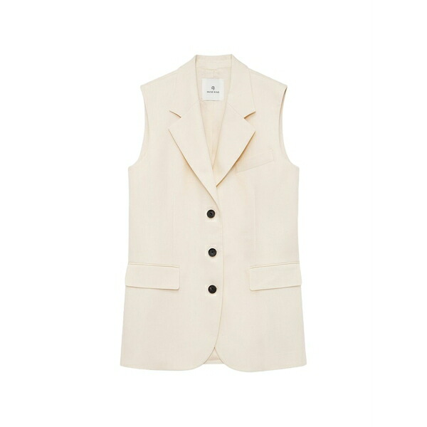 アニービン レディース 上衣＆上衣 アウター Sara notched-lapels vest Neutrals