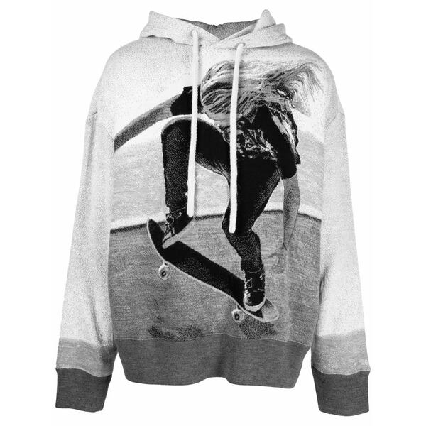 パーム・エンジェルス メンズ パーカー・スウェットシャツ アウター Skater-print hoodie Grey