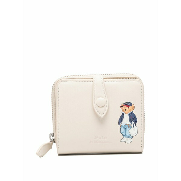 ラルフローレン レディース 金入れ 付属物 Polo bear leather wallet Neutrals