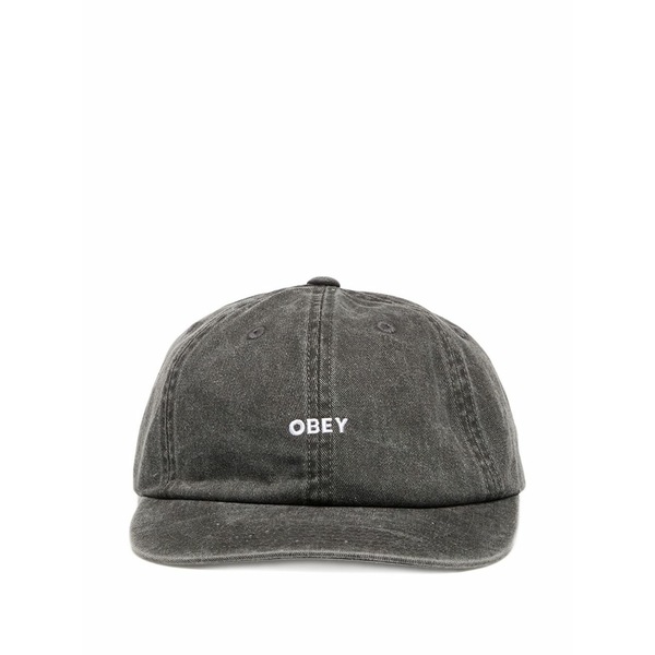 オベイ メンズ かぶり笠 添え物 Pigment bold panel hat Grey