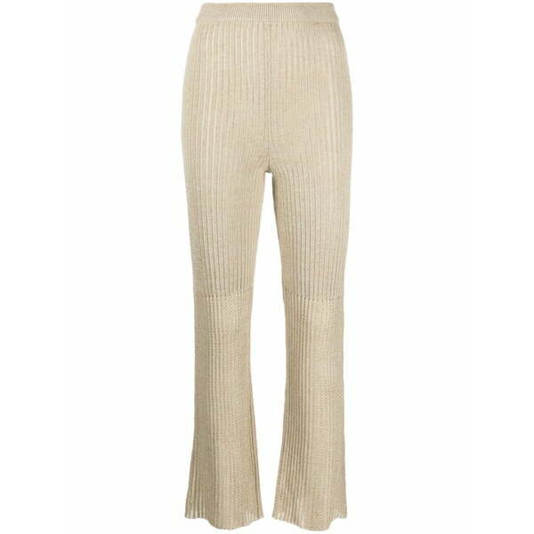 ナヌーシュカ レディース プルオーバー トップス High-waisted ribbed-knit trousers Neutrals