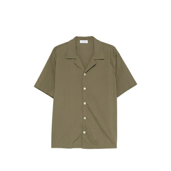 インペリアル メンズ プルオーバー トップス Short-sleeve camp-collar shirt Green