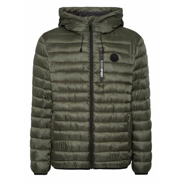 飾り気のない運動競技 メンズ 上衣＆上衣 アウター Quilted hooded jacket Green