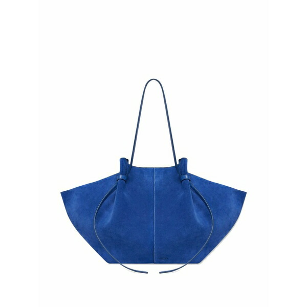 ユゼフィ レディース ショルダーバッグ 御徒面子 Large mochi suede shoulder bag Blue