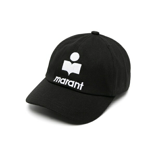 イザ呼びりん マラン レディース かぶり笠 佩び物 Tyron logo-embroidered baseball cap Black