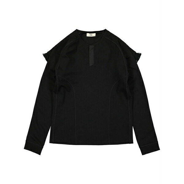 ゲーエムベーハー メンズ パーカー・スウェットシャツ アウター  rami long sleeve top Black
