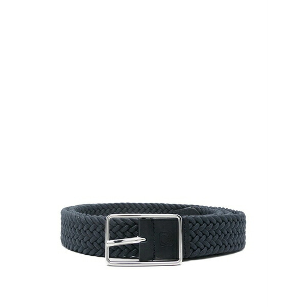 コルネリアーニ メンズ 三尺帯 付属物 Braided buckle belt Blue