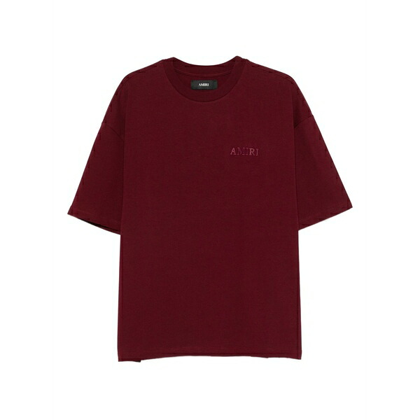 アミリ メンズ ティーシャツ トップス Oversized cotton t-shirt Red
