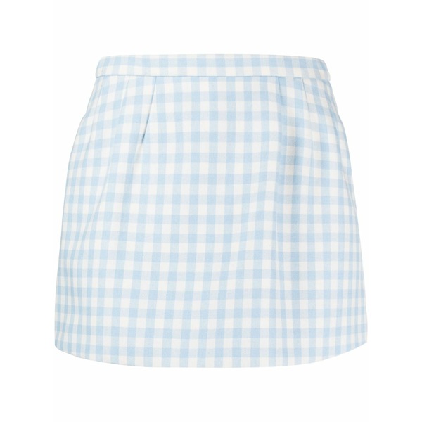 レッドヴァレンティノ レディース 心地好いズボン下 ボトムス Gingham-check mini skort Blue