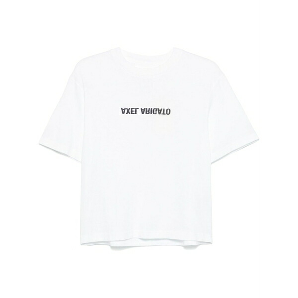 アクセルアリガト レディース ティーシャツ トップス Distort t-shirt White