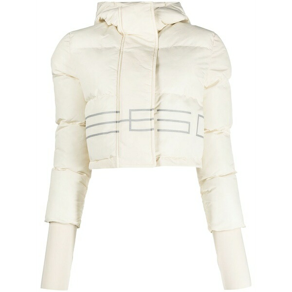 ジーシーディーエス レディース 上衣＆上衣 アウター Logo-print padded bomber jacket  White