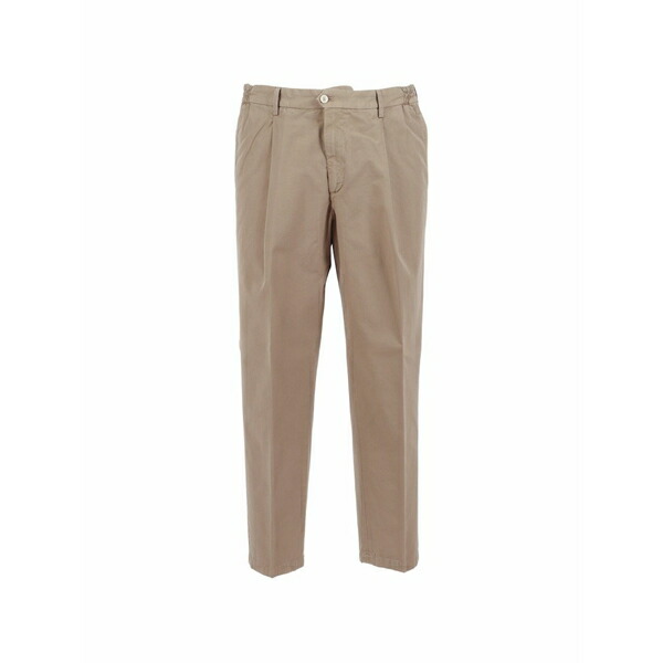 ブリ後ろ側 1949 メンズ 心地よいズボン下 ボトムス Pleated straight trousers Neutrals
