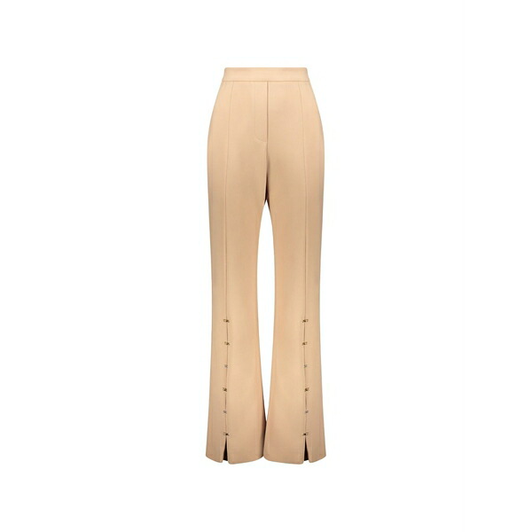 エラリー レディース 心地よいズボン下 ボトムス Button-embellished trousers Brown