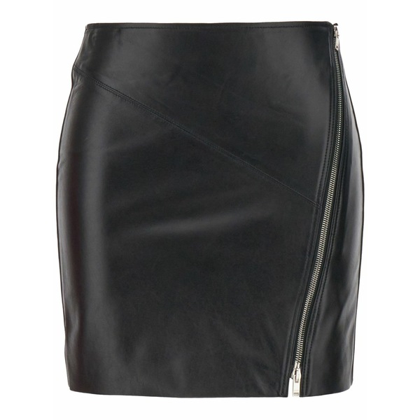 イザ呼びりん マラン レディース スコート ボトムス Jeanne leather skirt Black