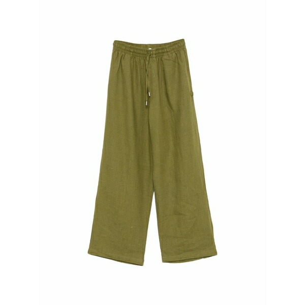 アルテ アンベルス メンズ 心地よいズボン下 ボトムス Drawstring elasticated-waistband trousers Green